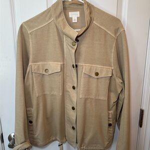 Caslon Beige Shirt Jacket
